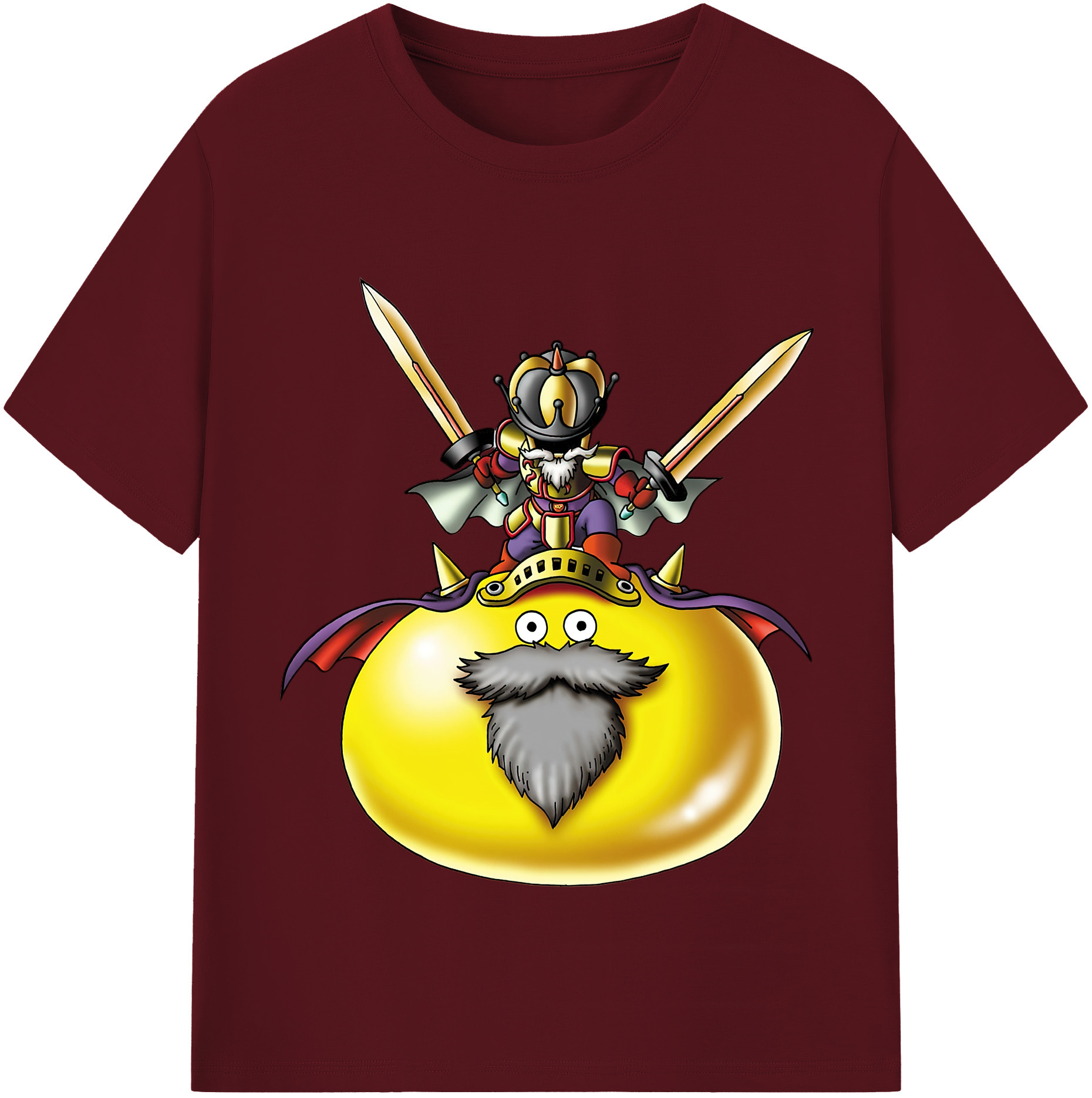 （画像用） ドラゴンクエスト Doragon Kuesuto Dragon Quest 綿100％半袖Tシャツ（フロントプリント）